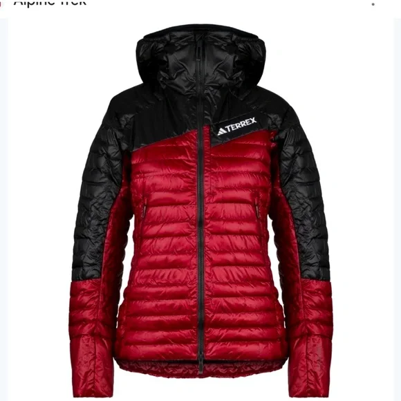 ADIDAS TERREX - Wmn's Terrex Techrock Down Hooded Jacket  sz-L Nwt - Picture 3 of 7